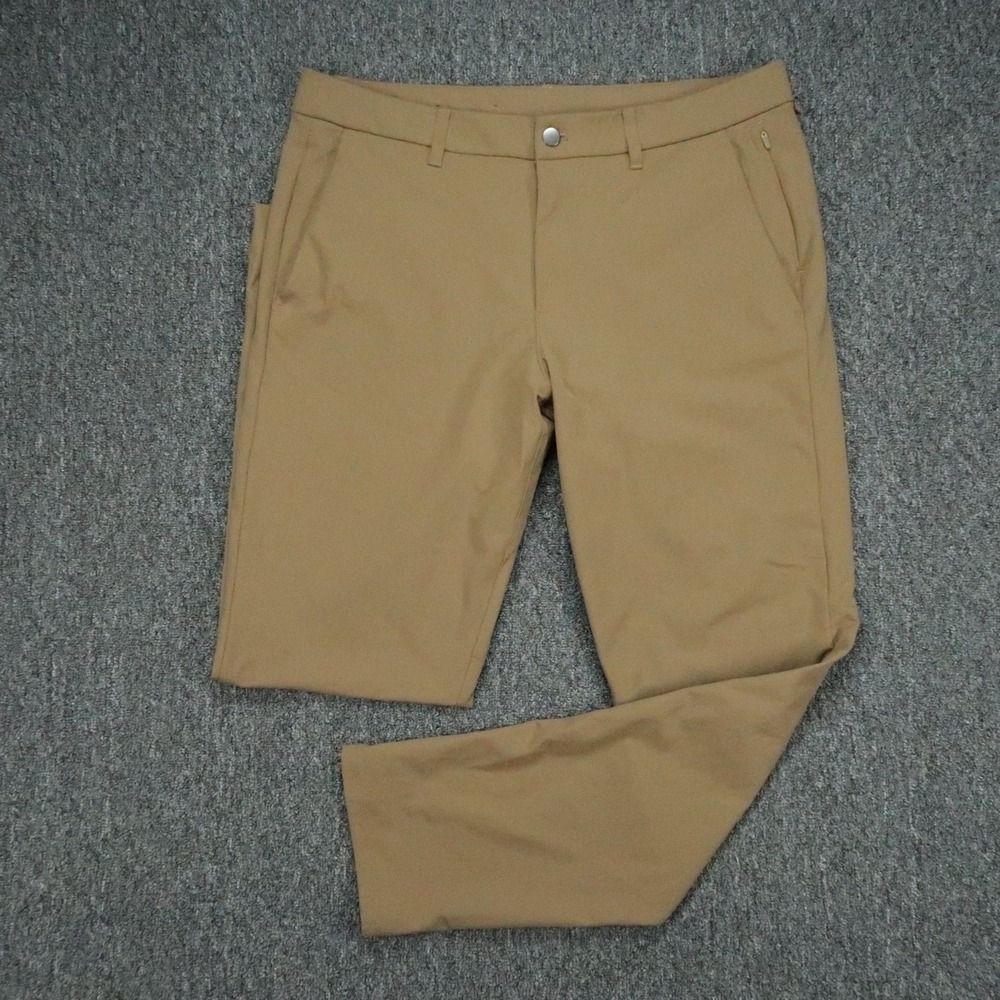 lululemon Pants Mens 36x32 Brown Commission Slim Fit Trouser Warpstreme